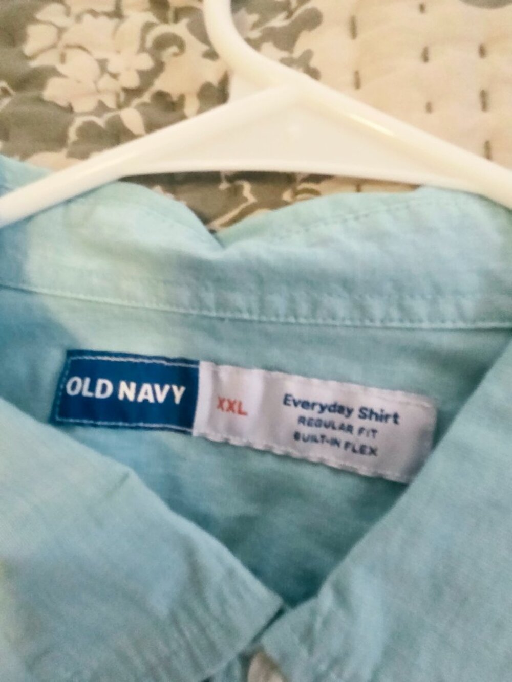 Mens short sleeve button up old navy light green xxl